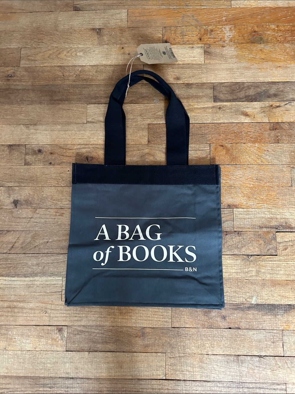 Barnes & Noble Black Tote with White Lettering